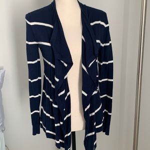 Ann Taylor open front sweater navy ☘️HP